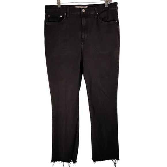 Frank & Eileen cork jeans womens 31 black stretch cropped